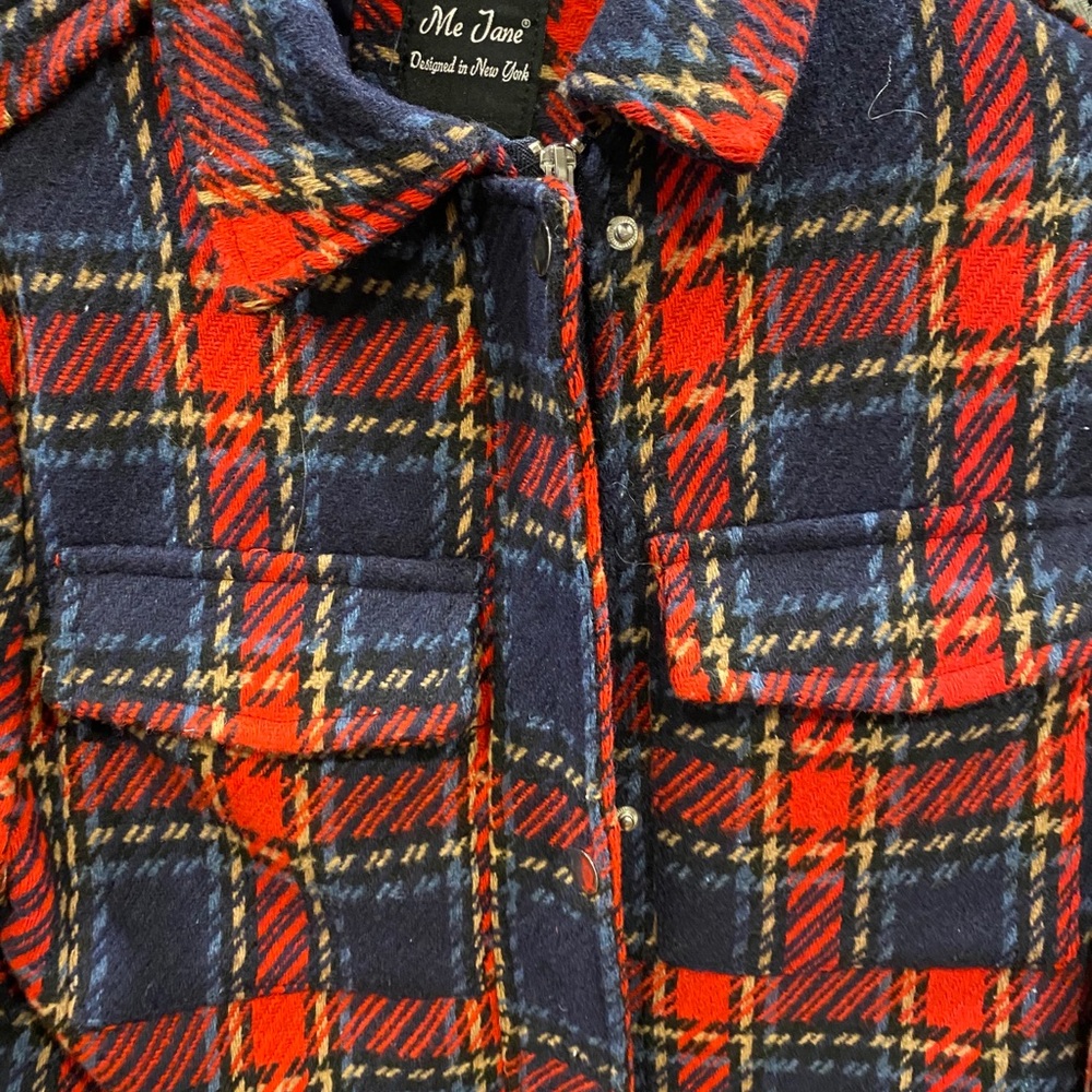 Red and black gingham jacket